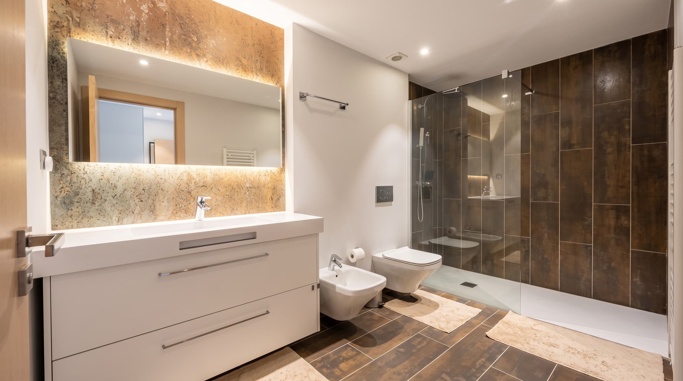 Staged bathroom