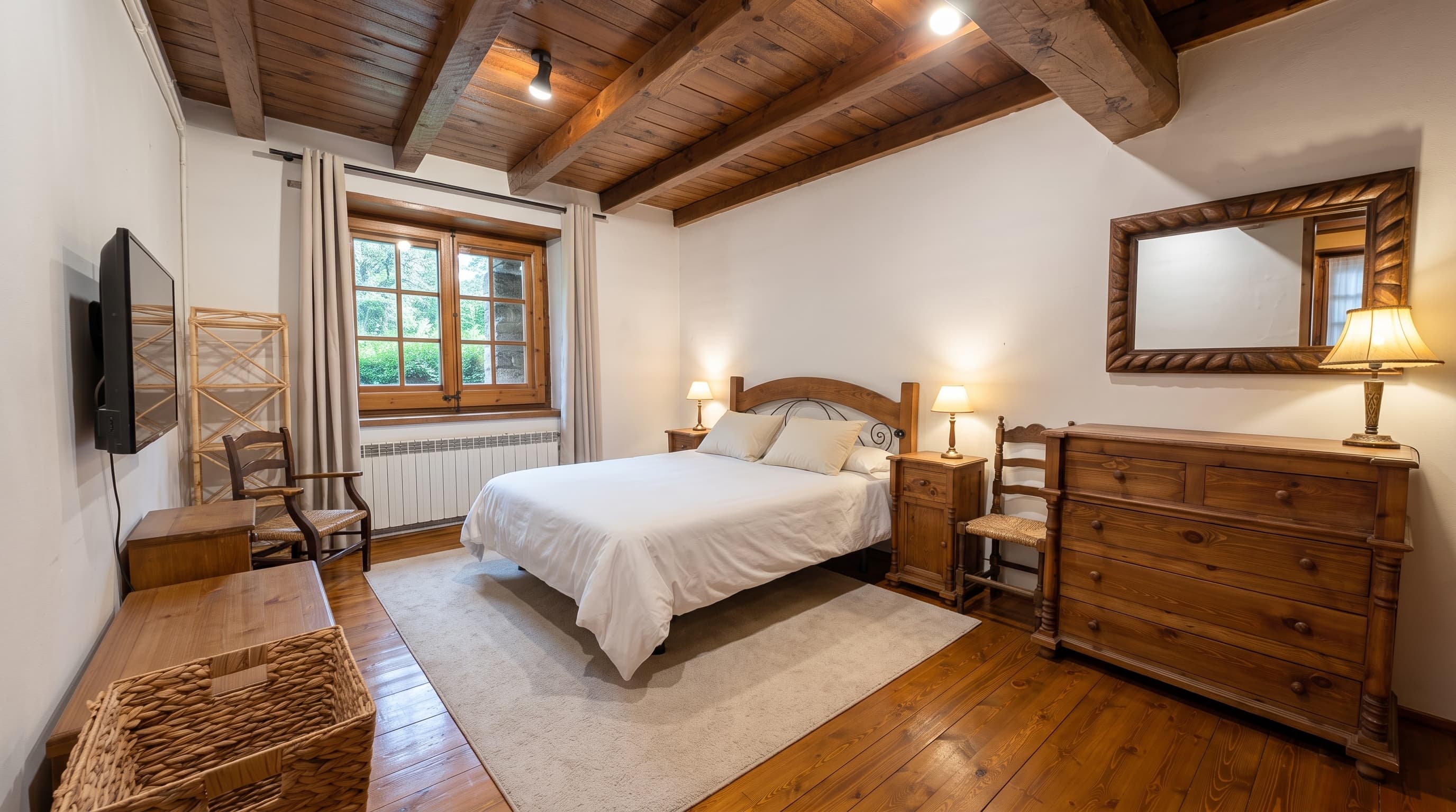 Room after staging that keeps the real layout and lighting
